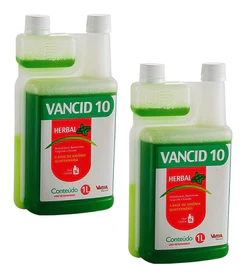 Kit 2 Desinfetante Bactericida Vansil Vancid 10 - 1 Litro