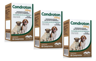 Kit 3 Regenerador Articular Vetnil Condroton 60 Comprimidos - 500 mg em Oferta na Shopee