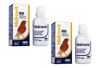 Kit 2 Suplemento Vetnil Hidrovit para Pássaros - 50 mL em Oferta na Shopee