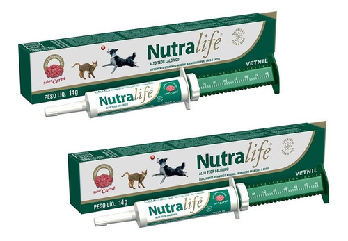 Kit 2 Suplemento Vetnil Nutralife com Alto Poder Calórico - 14 g em Oferta na Shopee
