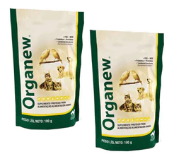 Kit 2 Suplemento Vitamínico Organew Pet Forte Probiótico + Prebiótico - 100 g