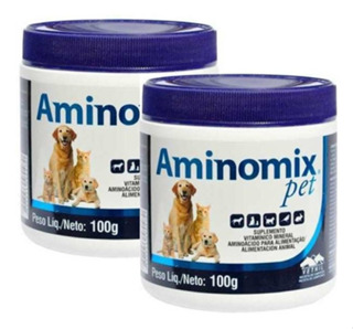 Kit 2 Suplemento Vitamínico Vetnil Aminomix Pet - 100 g em Oferta na Shopee