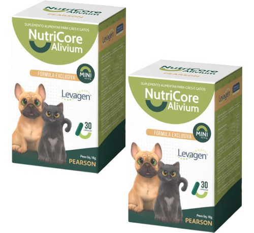 Kit 2 Suplemento Alimentar NutriCore Alivium Mini - 30 Cápsulas