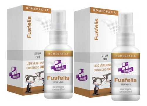 Kit 2 Sistema de Terapia Real H Homeo Pet Fusfelis - 30 mL em Oferta na Shopee