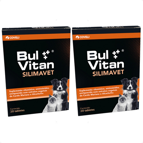 Kit 2 Bulvitan Silimavet Coveli Suplemento Vitamínico - 20 Tabletes