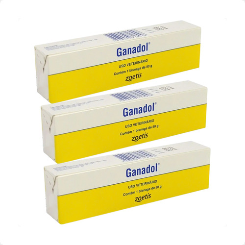 Kit 3 Ganadol Pomada Cicatrizante Zoetis - 50 g em Oferta na Shopee