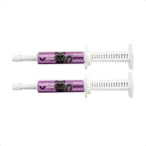 Kit 2 Nutricore Simbio Suplemento para Gatos - Seringa 14g