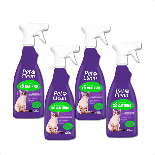 Kit 4 Xô Gatinho Pet Clean Educador    - 500ml em Oferta na Shopee
