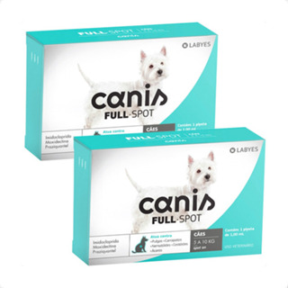 Kit 2 Canis Full Spot Labyes para Cães de 5Kg até 10Kg - 1 Pipeta em Oferta na Shopee