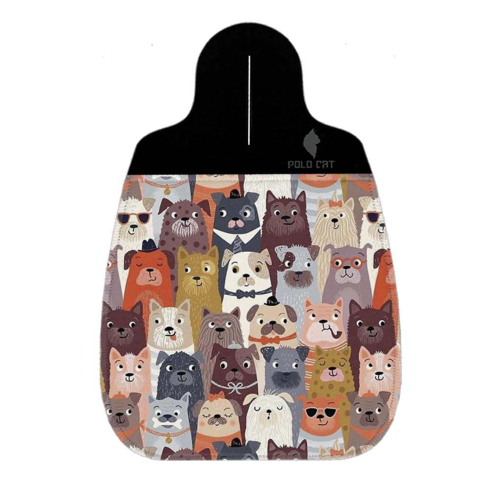 Lixeira de Carro em Neoprene Cachorro Feliz Engraçado