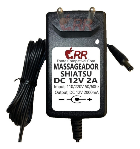 Fonte De Alimentação Para Massageador De Pescoço Shiatsu 12v