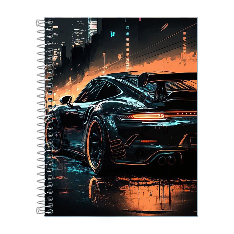 Caderno Carros de Luxo | Porsche | Audi |  Paixão por Carros | Capa Dura & Espiral – 1,10,15 ou 20 Matérias | em Oferta na Shopee
