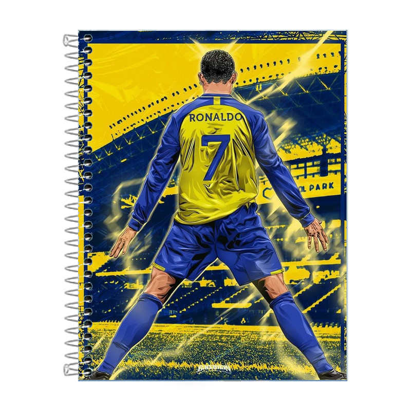 Caderno Cristiano Ronaldo 1 Matéria 80 Folhas