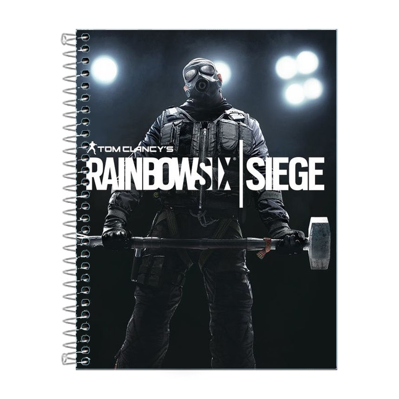 Caderno Rainbow Six 1, 10   ou 20 materias