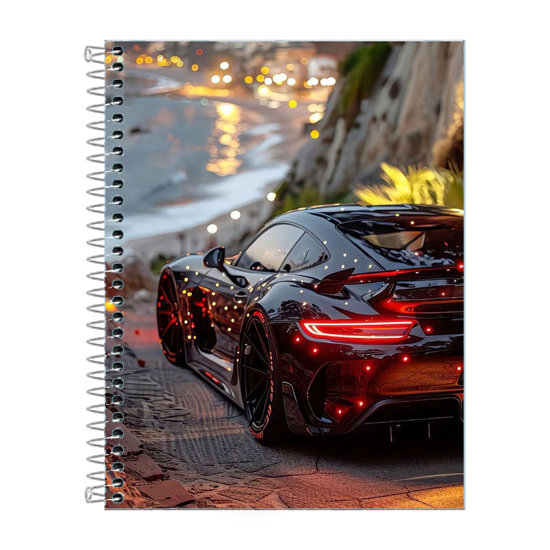 Caderno Carro AMG 1,10 ou 20 Matérias em Oferta na Shopee