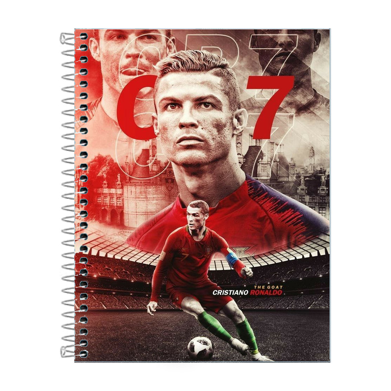 Caderno Cr7 Two 1,10 ou 20 Matérias