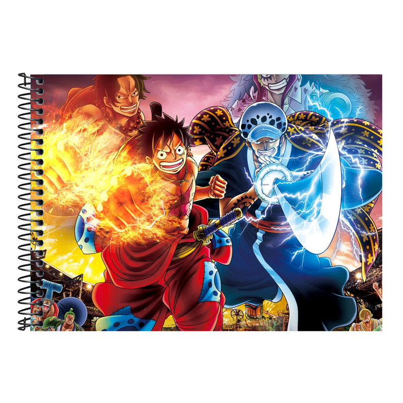 Caderno Desenho One Piece Capa Dura 48 Folhas em Oferta na Shopee