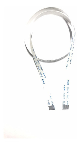 Kit 3 Cabos Flat 12 Vias 40cm X 6,5mm  Compatível  Para Tv Cce Ln 24g