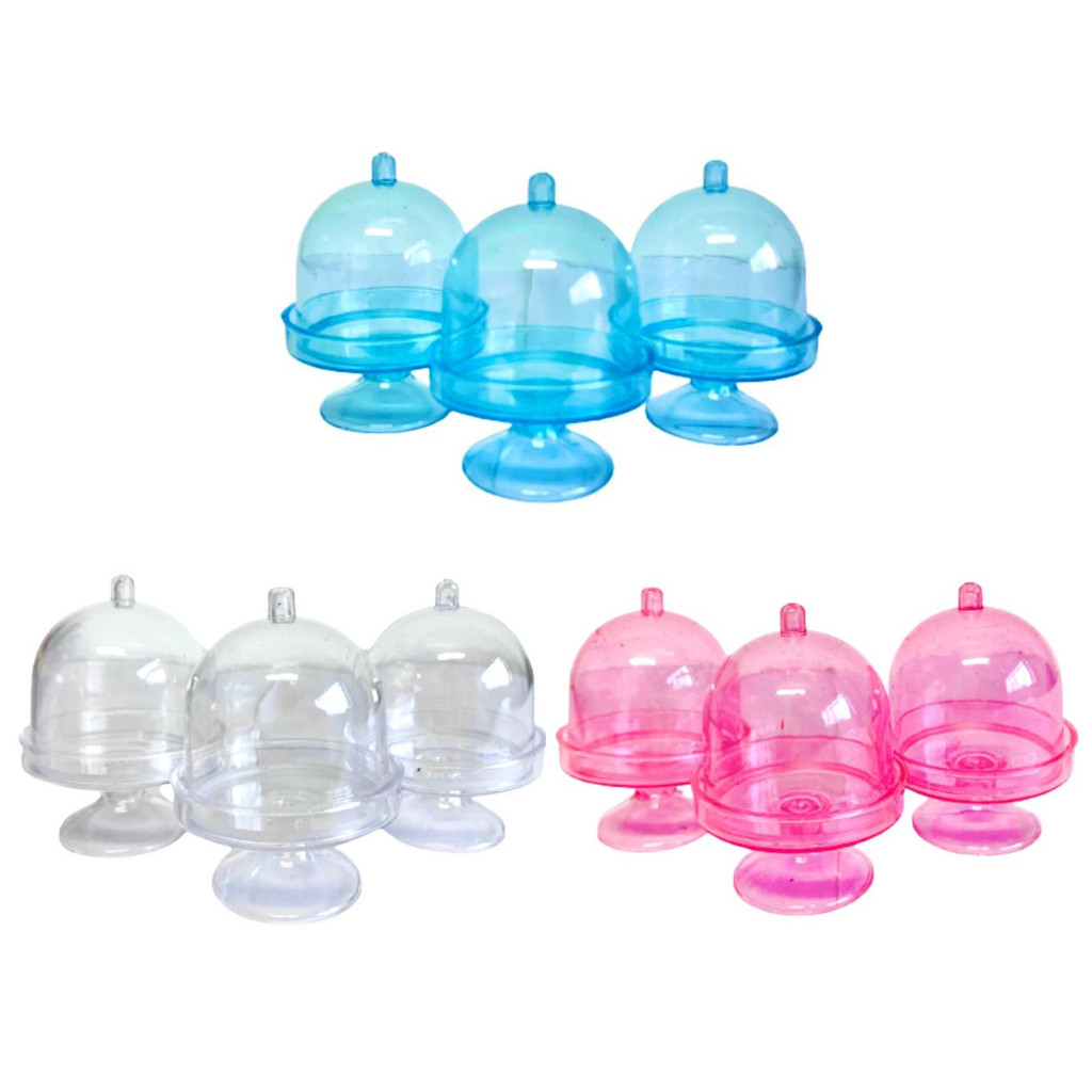 10 Cúpula Acrílica Lembrancinha Translúcida Aniversario em Oferta na Shopee