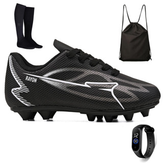 Kit Chuteira Infantil Futebol Meninos Trava Campo Grama Natural + Mochila + Meião + Relogio em Oferta na Shopee