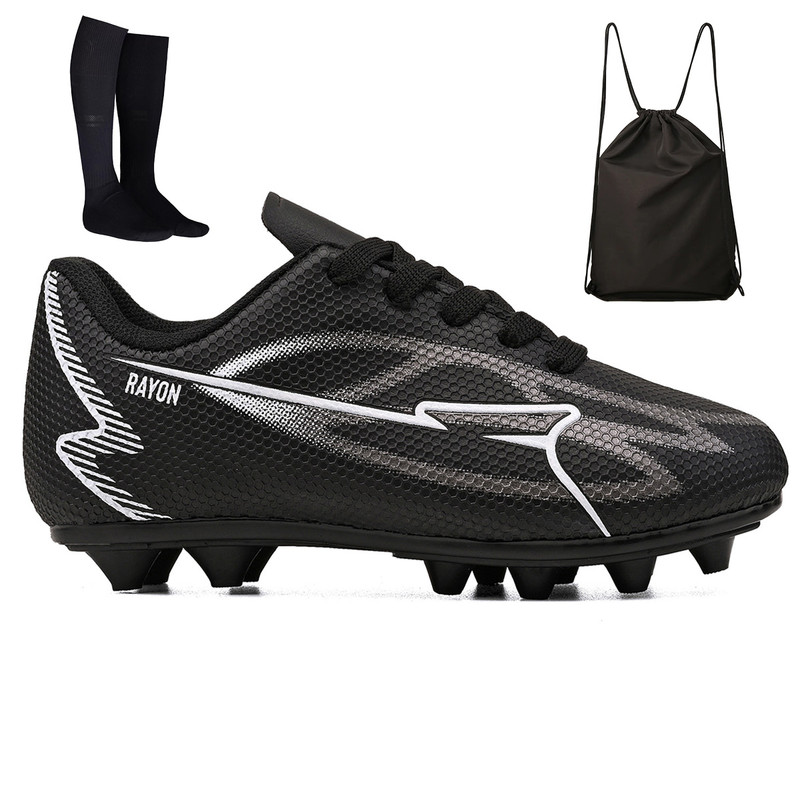 Kit Chuteira Infantil Futebol Meninos Trava Campo Grama Natural + Mochila + Meião