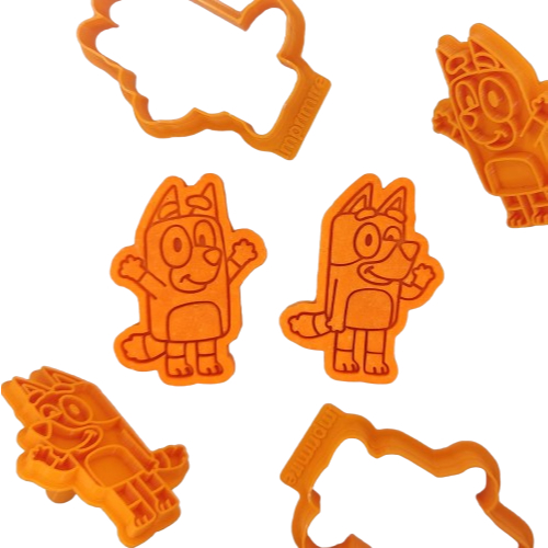 Kit Cortador + Marcador para Biscoito e Pasta Americana Bluey 1