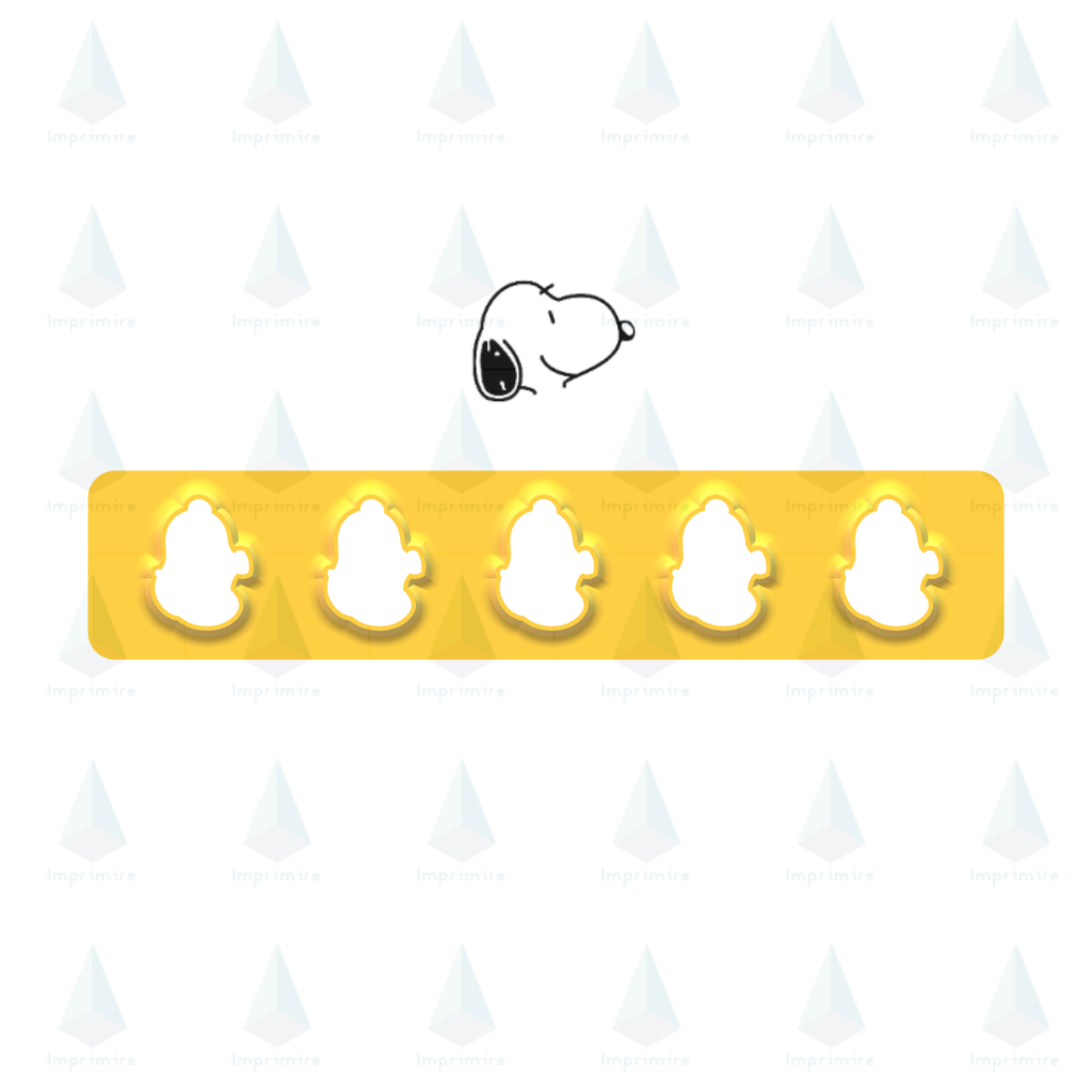 Régua para Confeitos de Pasta Americana Snoopy