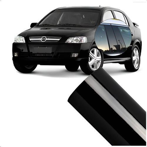 Adesivo Coluna Preto Black Piano Porta Gm Astra Hatch Sedan