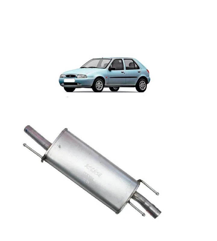 Escapamento Silencioso Traseiro Fiesta 1.0 1997 1998 1999 em Oferta na Shopee
