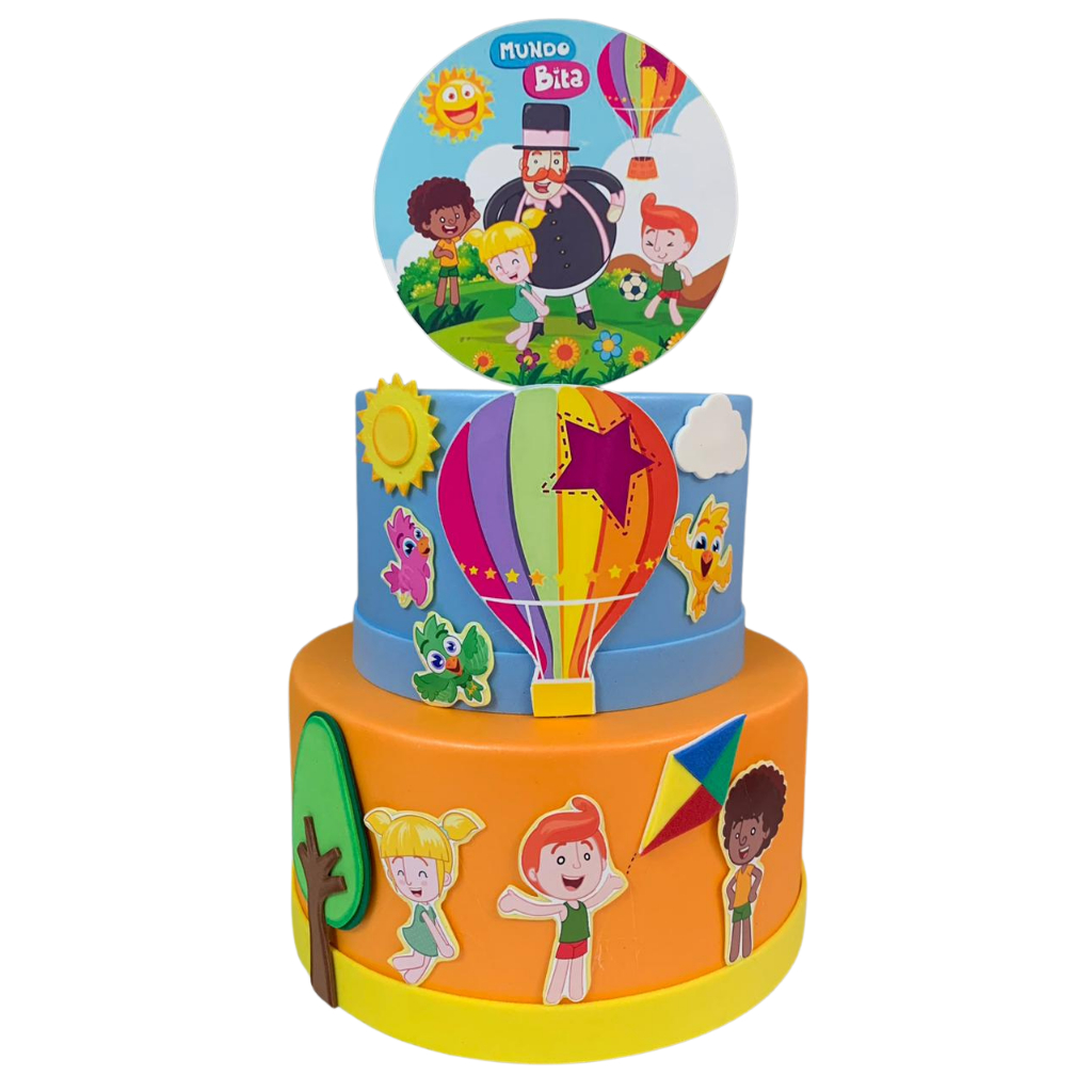 BOLO FAKE MUNDO BITA LARANJA em Oferta na Shopee