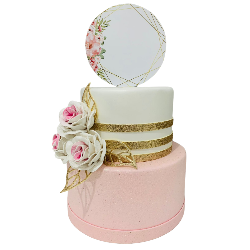 Bolo Fake Glitter Rosa: Onde Comprar | BuscaProdutos