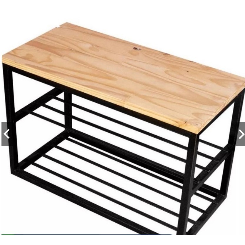 Banco Sapateira  com 70cm de comprimento  Estilo Industrial em Oferta na Shopee