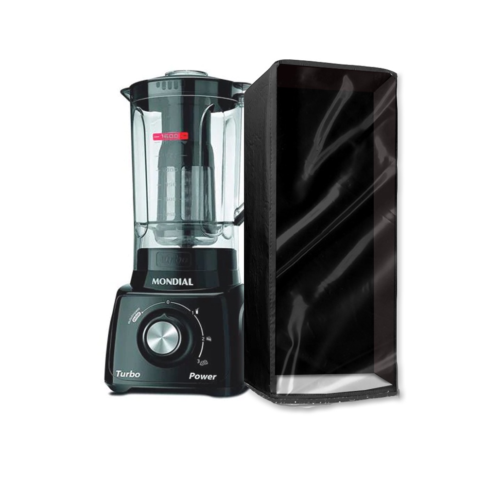 Capa para Liquidificador Mondial Preta Com Frente transparente em Oferta na Shopee