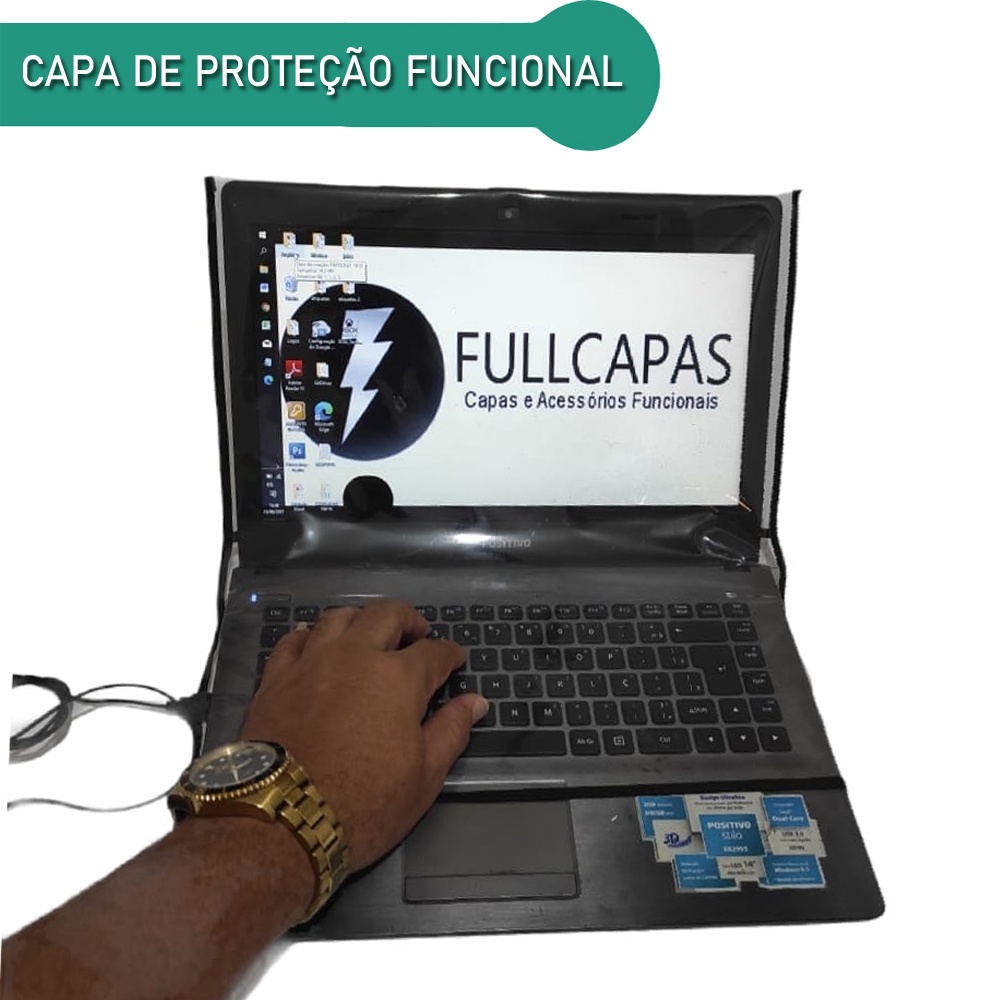 Capa Case Para Notebook CCE  Tela 15,6 com Protetor de Teclado Antipoeira  Impermeável