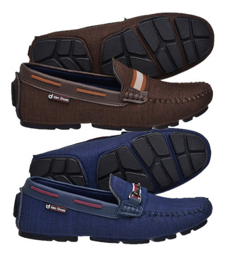 Kit 2 Pares Mocassim Drive Masculino Slip On Docksider Top Confortável em Oferta na Shopee