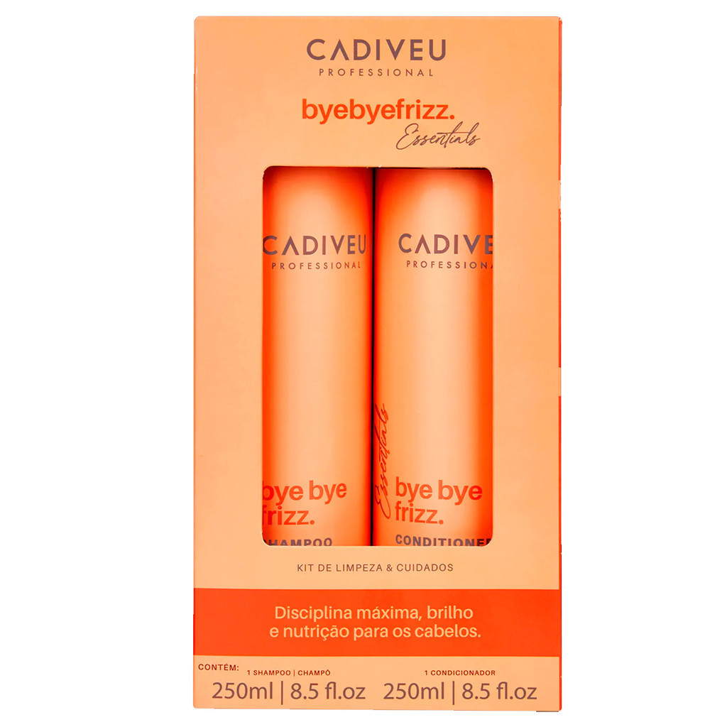 Cadiveu Essentials Bye Bye Frizz Kit Limpeza Shp/Cond 250ml