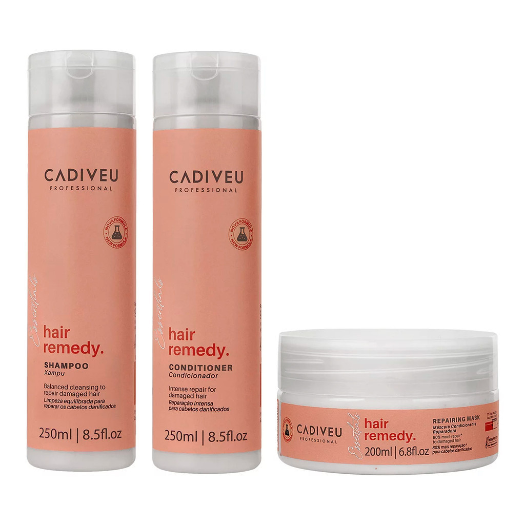 Cadiveu Essentials Hair Remedy Original 3 Produtos Home Care