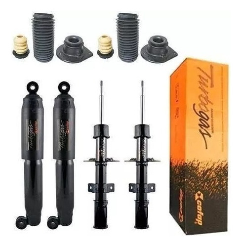 Kit 4 Amortecedores Strada Adventure Locker + Kit + Coxim