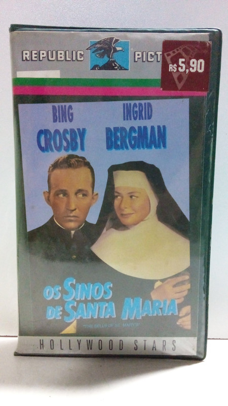 Fita Vhs Os Sinos De Santa Maria (1945) - Versão Colorizada - Bing Crosby - Ingrid Bergman - Ag25