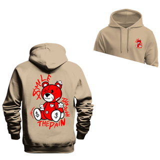 Moletom Canguru Estampado The Pain Frente Costas em Oferta na Shopee