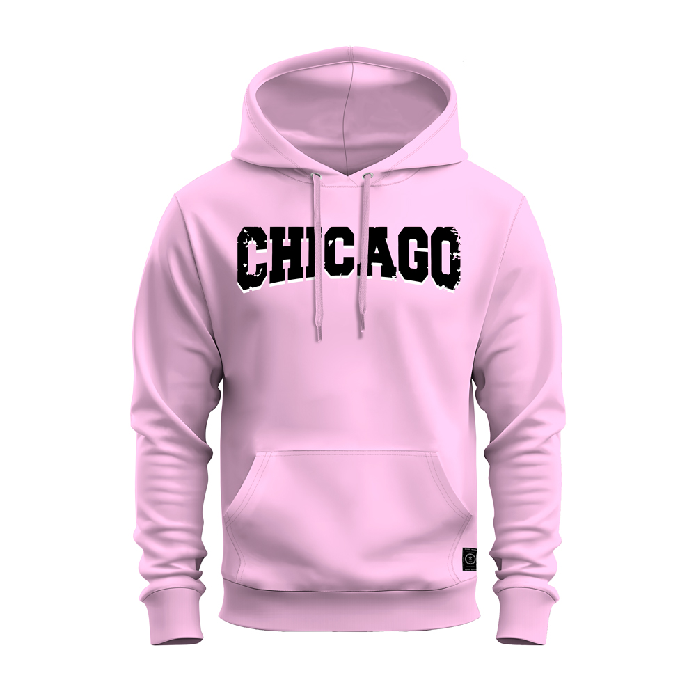 Moletom Canguru Estampado Chicago Black em Oferta na Shopee