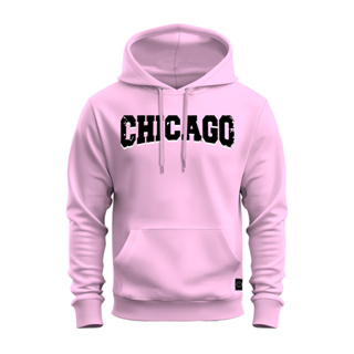 Moletom Canguru Estampado Chicago Black em Oferta na Shopee