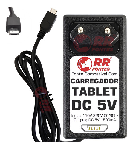 Carregador 5v Para Tablet Multilser M7 M7s M10a M9 M8 M8w