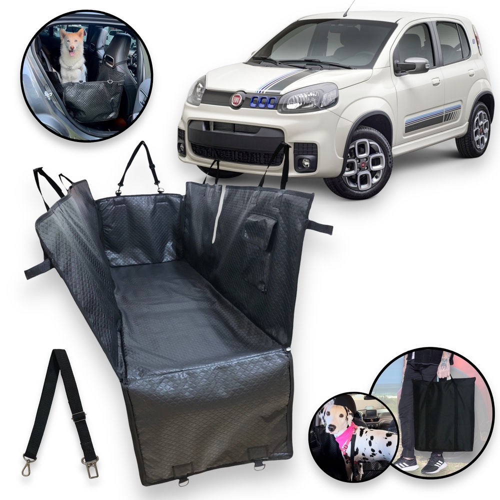 Capa Banco Traseiro Pet Impemeável Cachorro Gato Banco Fiat Uno Todos