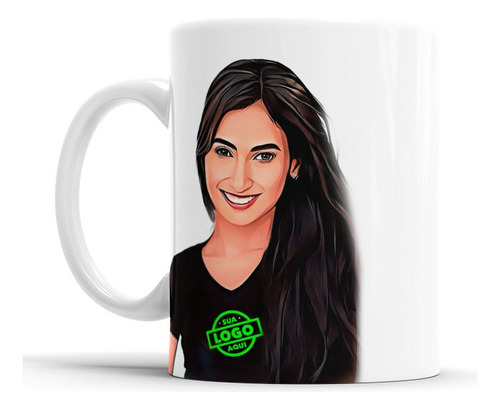 Caneca Com Caricatura Personalizada Avatar E Logomarca 325