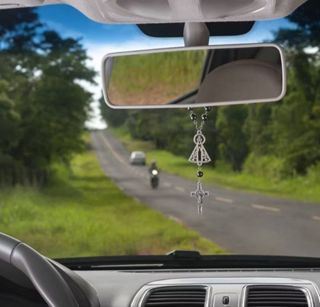 Dezena Carro Hematita Nossa Senhora em Oferta na Shopee