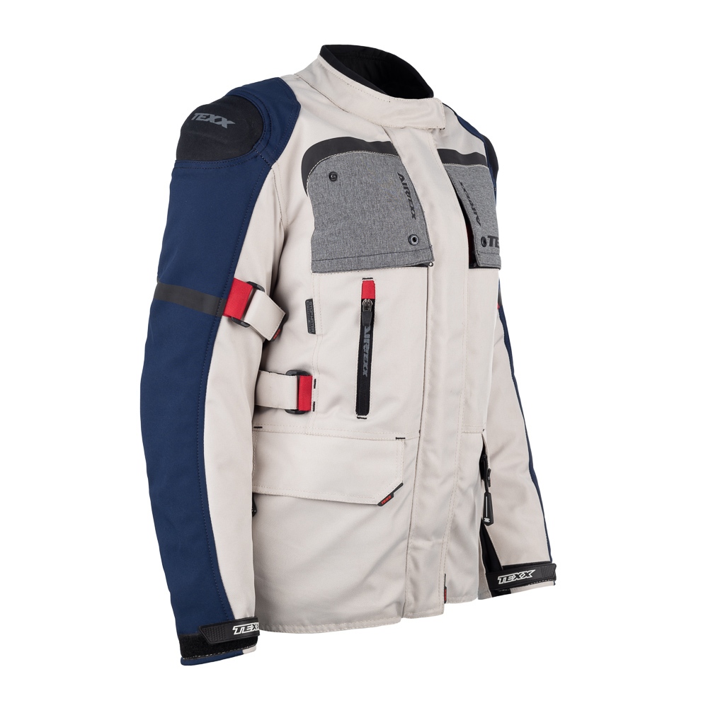 Jaqueta Texx Armor Lady - Branca azul e vermelha