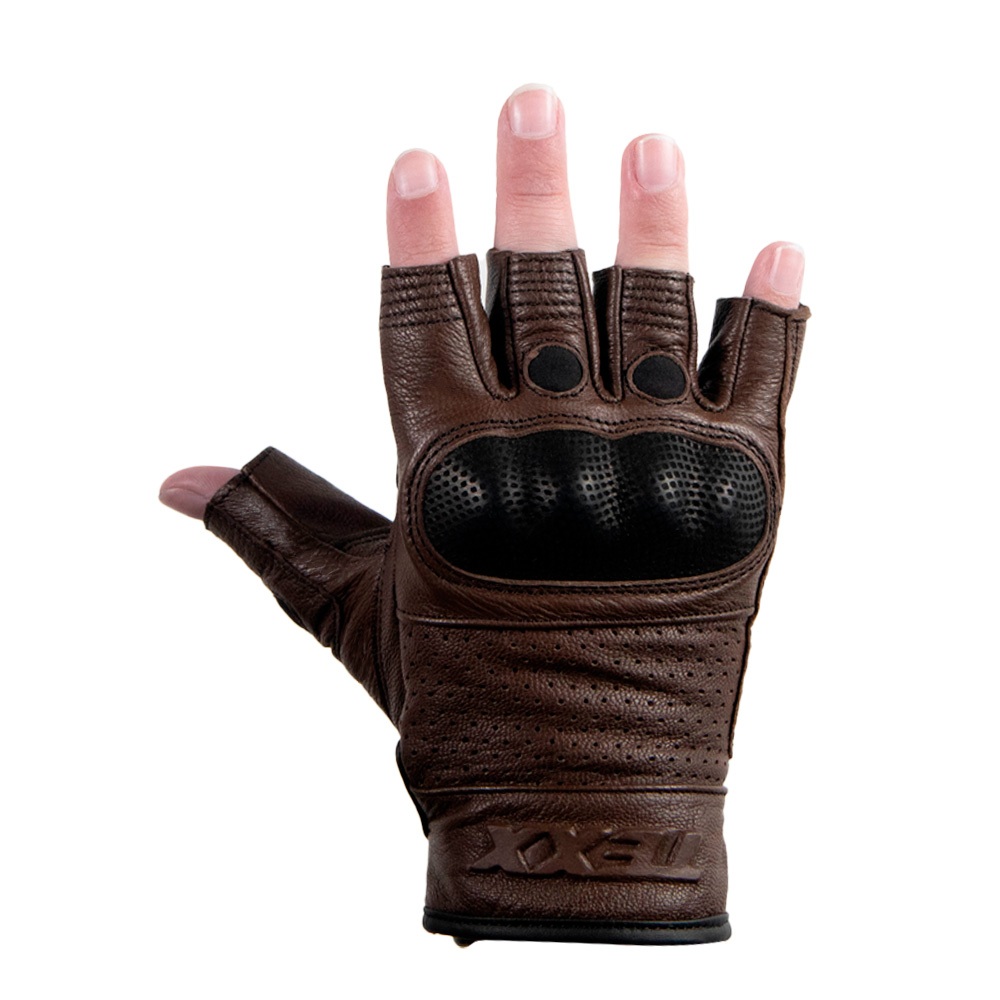 Luvas Texx Liberty Meio Dedo Marrom em Oferta na Shopee