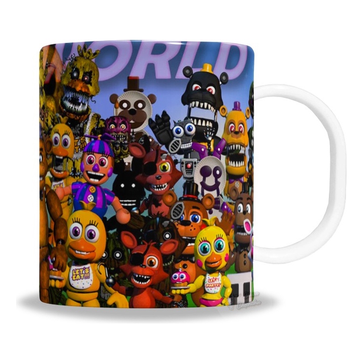 Caneca Porcelana Five Nights At Freddys Fnaf World - En Caja