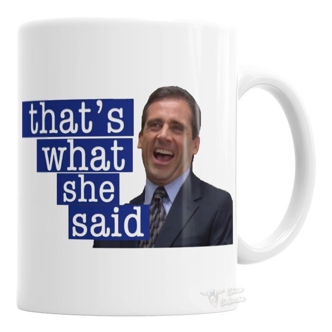 Caneca Porcelana Porcelana The Office That's What She Said - En Caja 325ml - Presente Personalizado